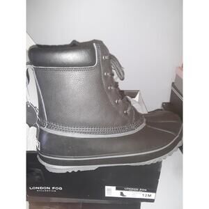 London Fog Ashford 2 Black Waterproof Shell Winter Boots Mens Size 12 M #(00p)